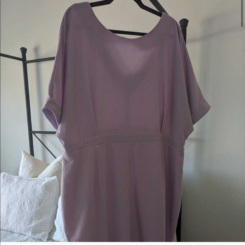 ASOS Curve Lavender Midi Dress